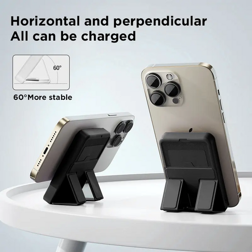 10000mAh Magnetic Power Bank - Portable Mobile Charger with Foldable Stand, LED Digital Display, for iPhone, Android, Smartphone, Back to School Haul Tools and Gadgets, Compact Travel Gifts for Him Battery Pack,back to school,back to school haul