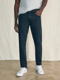 Organic Cotton Slim Straight Denim (30" Inseam) - Black Smoke Wash