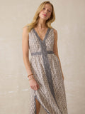 Macey Linen Maxi Dress - Summer Pearl Blossom