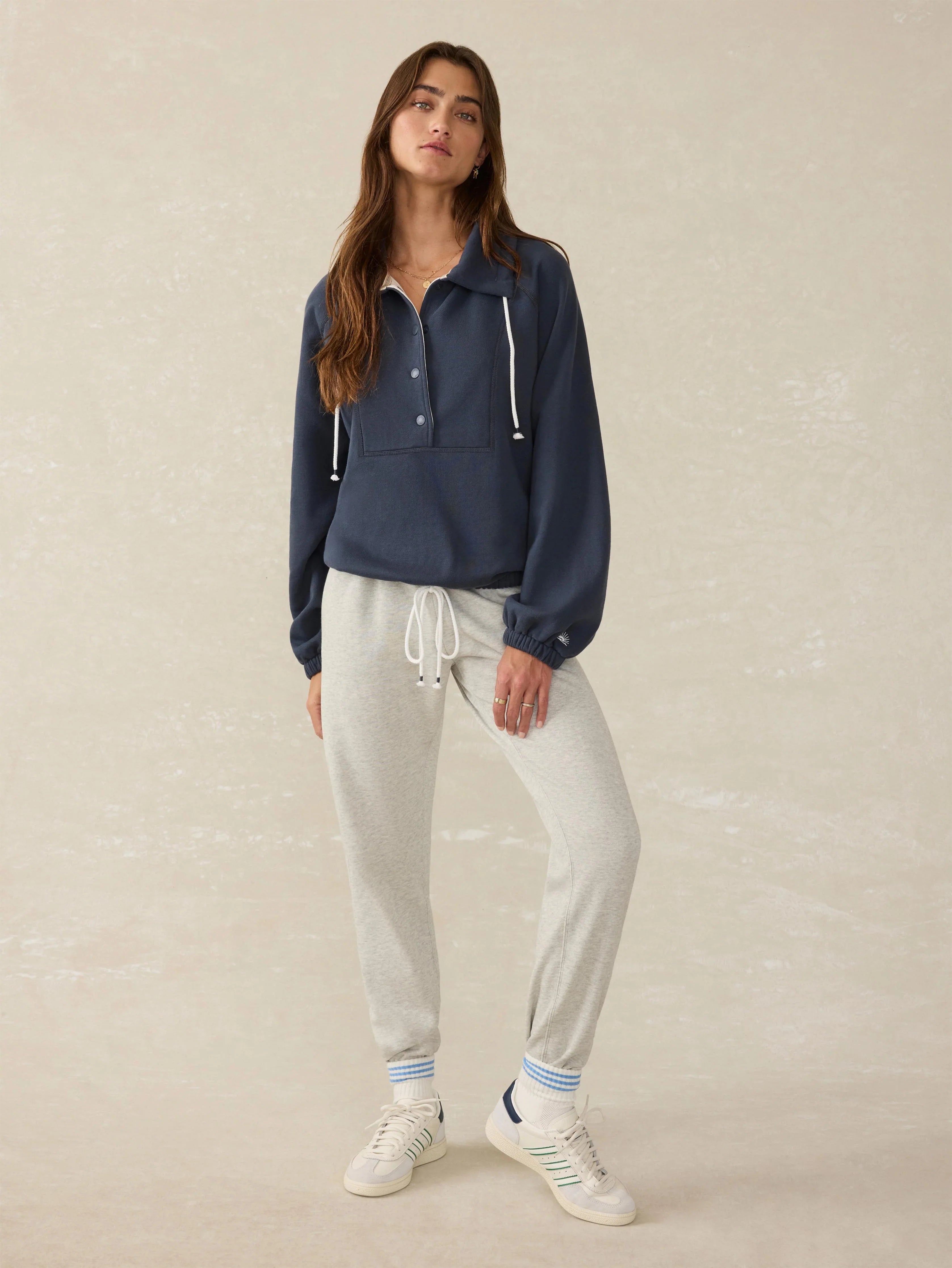High Standard Fleece Anorak - Blue Nights