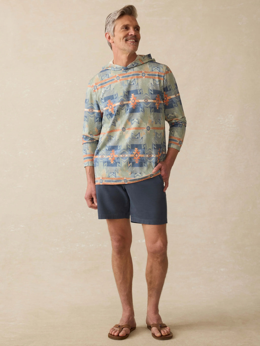 Doug Good Feather Shorelite UPF Hoodie - Daybreak Star Nation