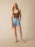 Linen Denim Short - Summer Seas Wash