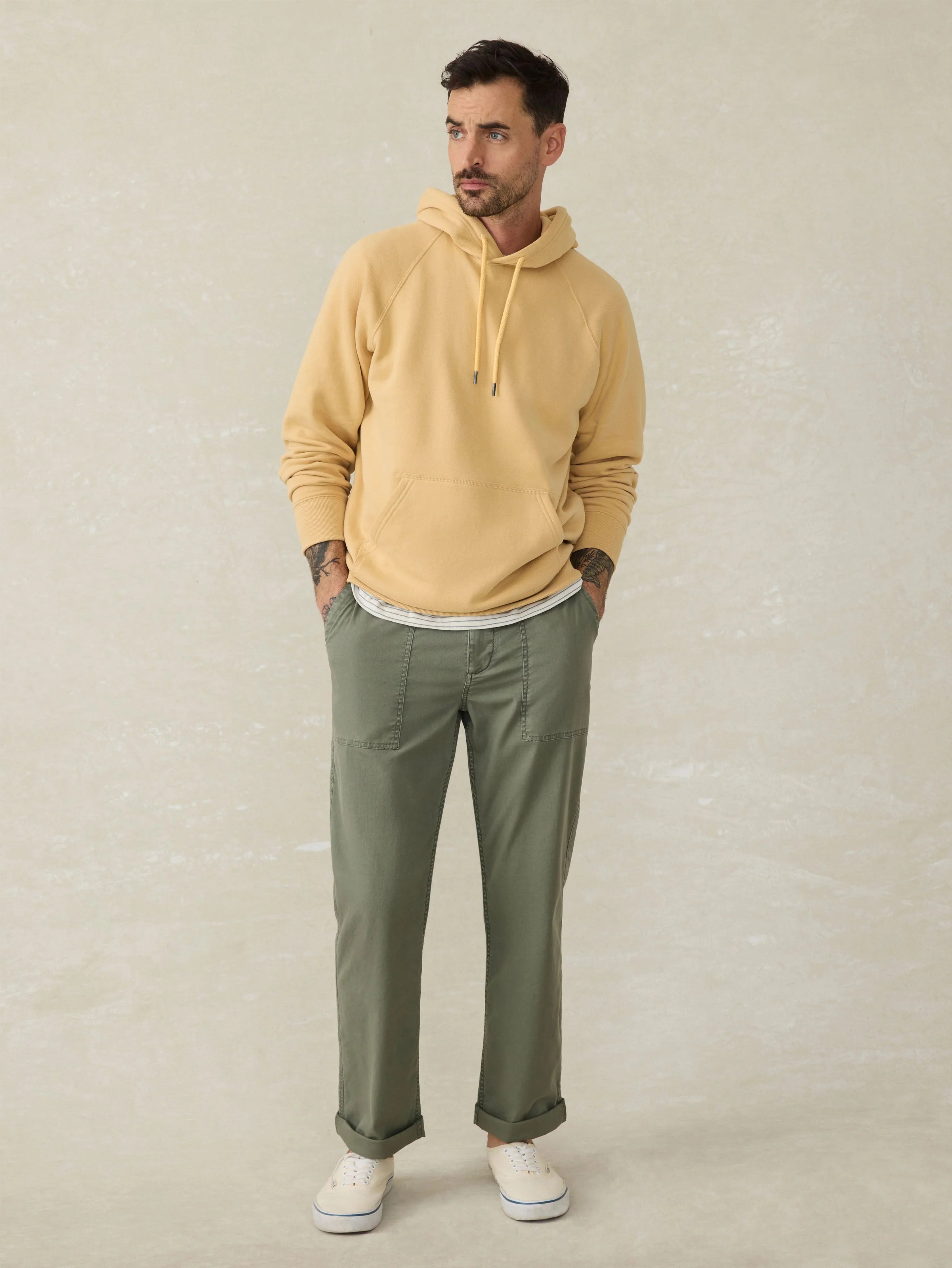 High Standard Fleece Hoodie - Sun Yellow