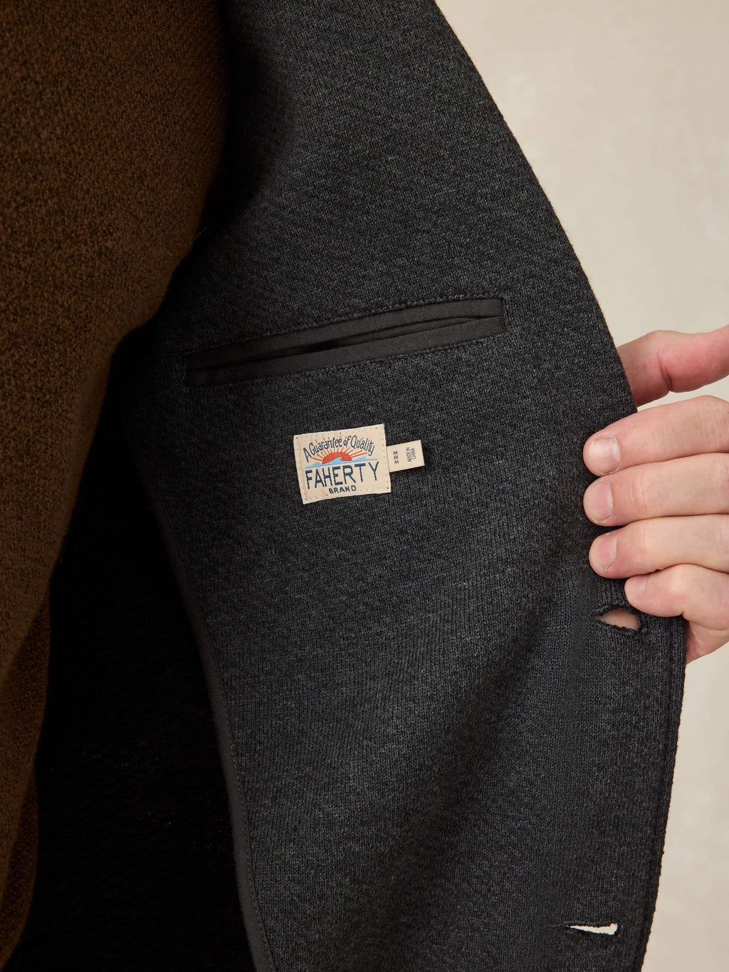 Inlet Knit Blazer - Black Sky Melange
