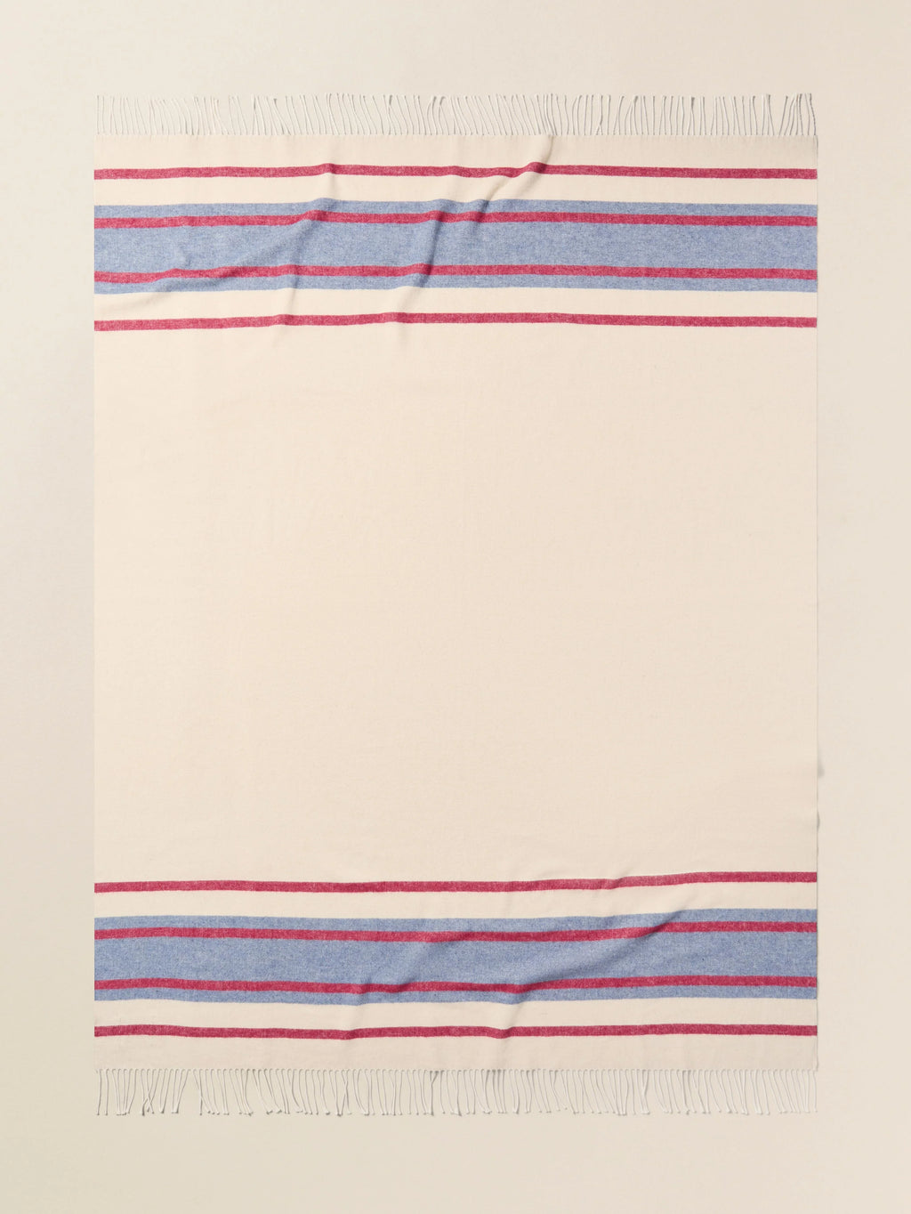 Brushed Recycled Cotton Blanket - Thompson Stripe