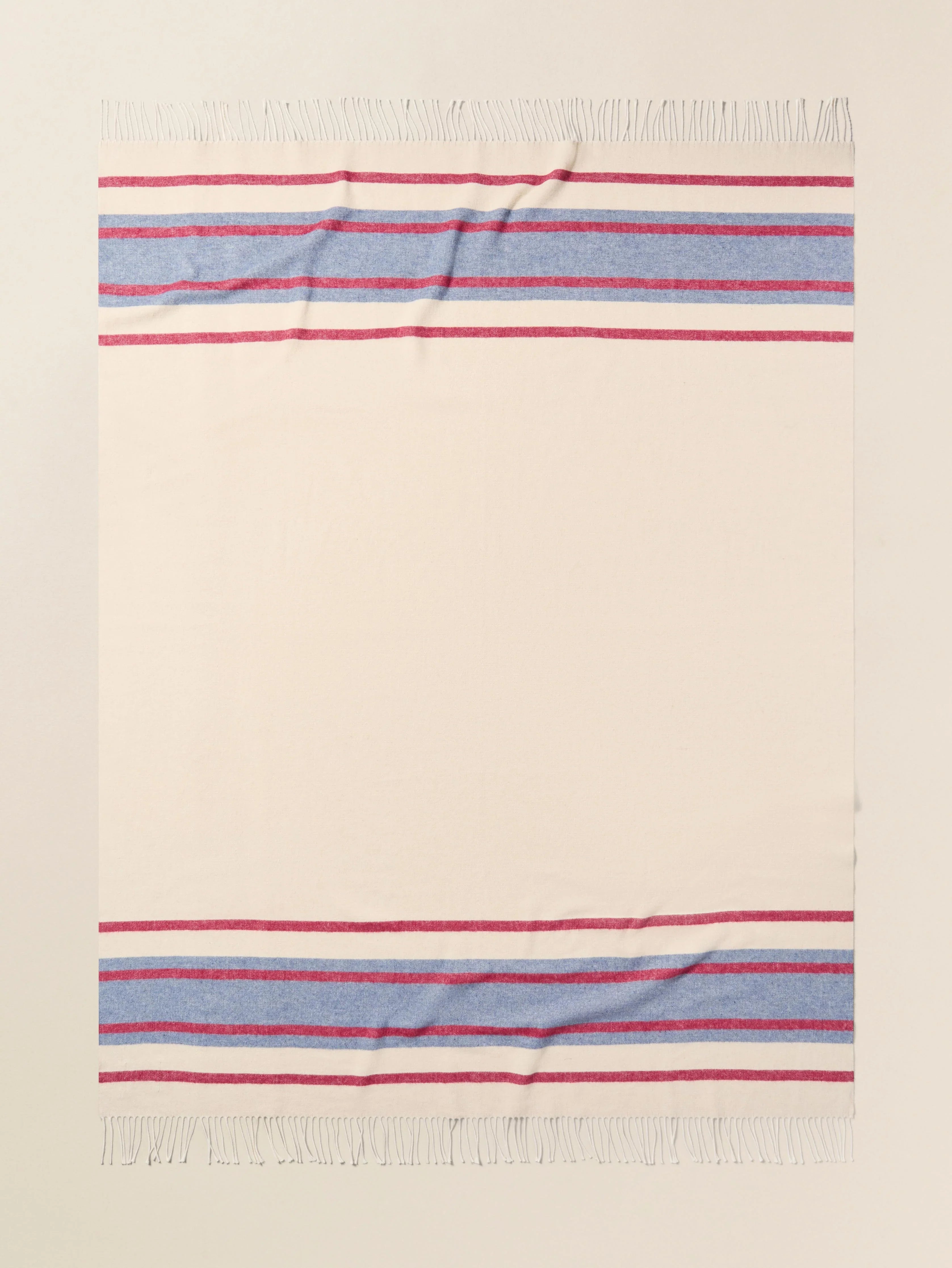 Brushed Recycled Cotton Blanket - Thompson Stripe