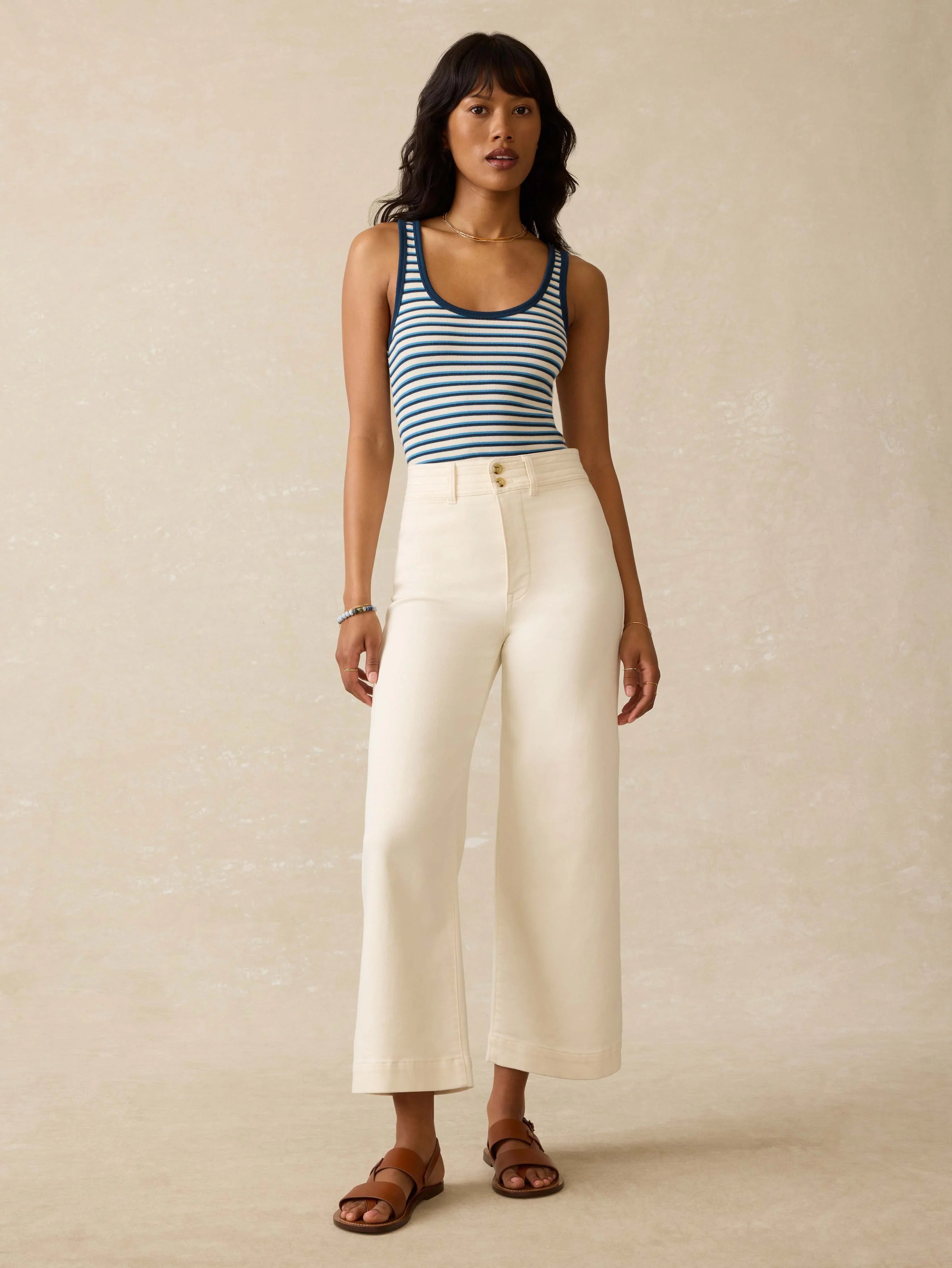Featherweight Freestyle Tank - Titan Tides Stripe