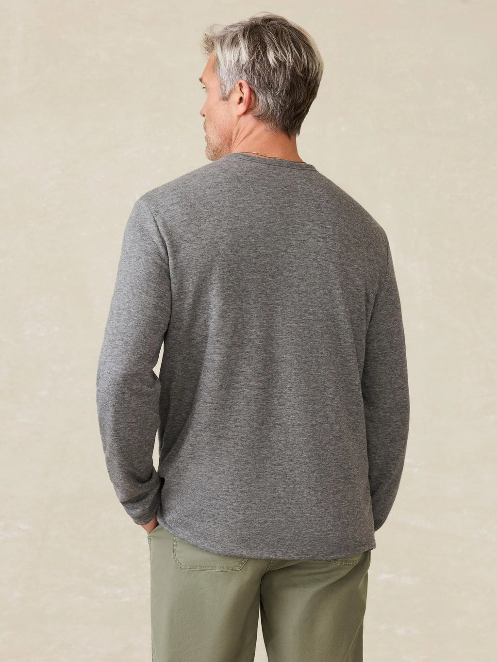 Cloud™ Reversible Crew - Medium Grey Heather Navy Heather