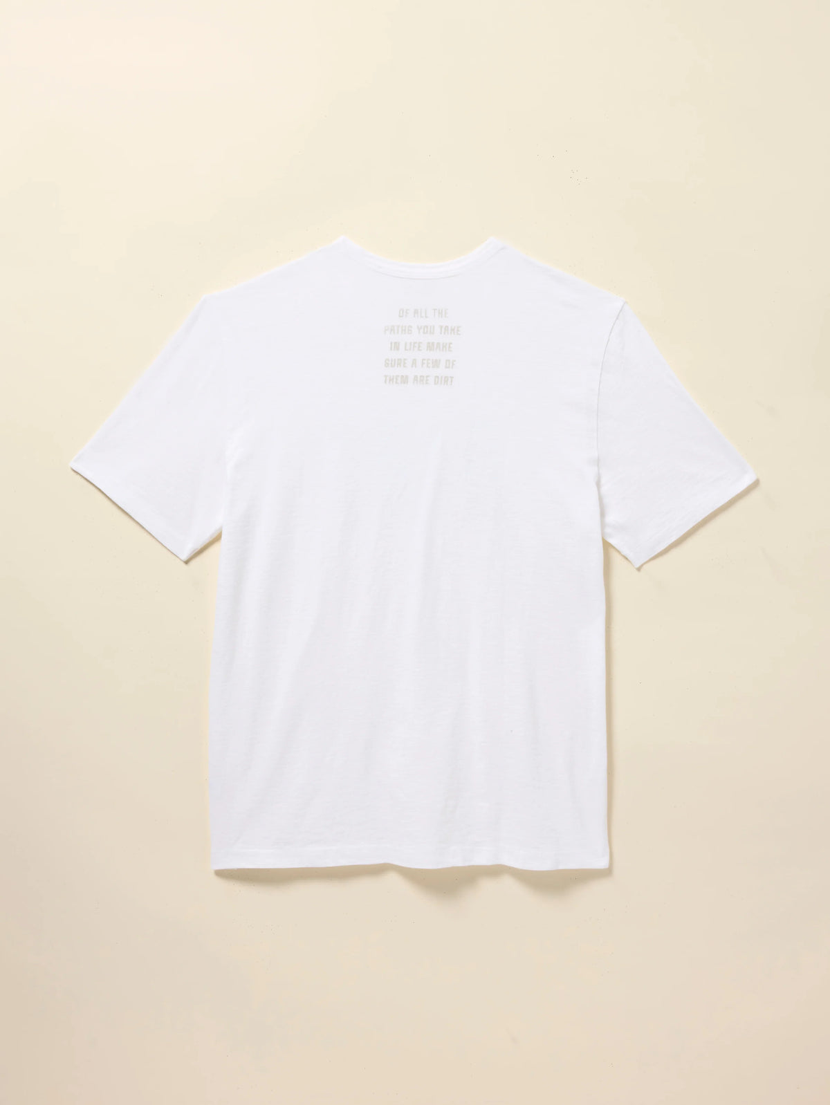DIRT Sunwashed Regenerative Cotton Tee - White