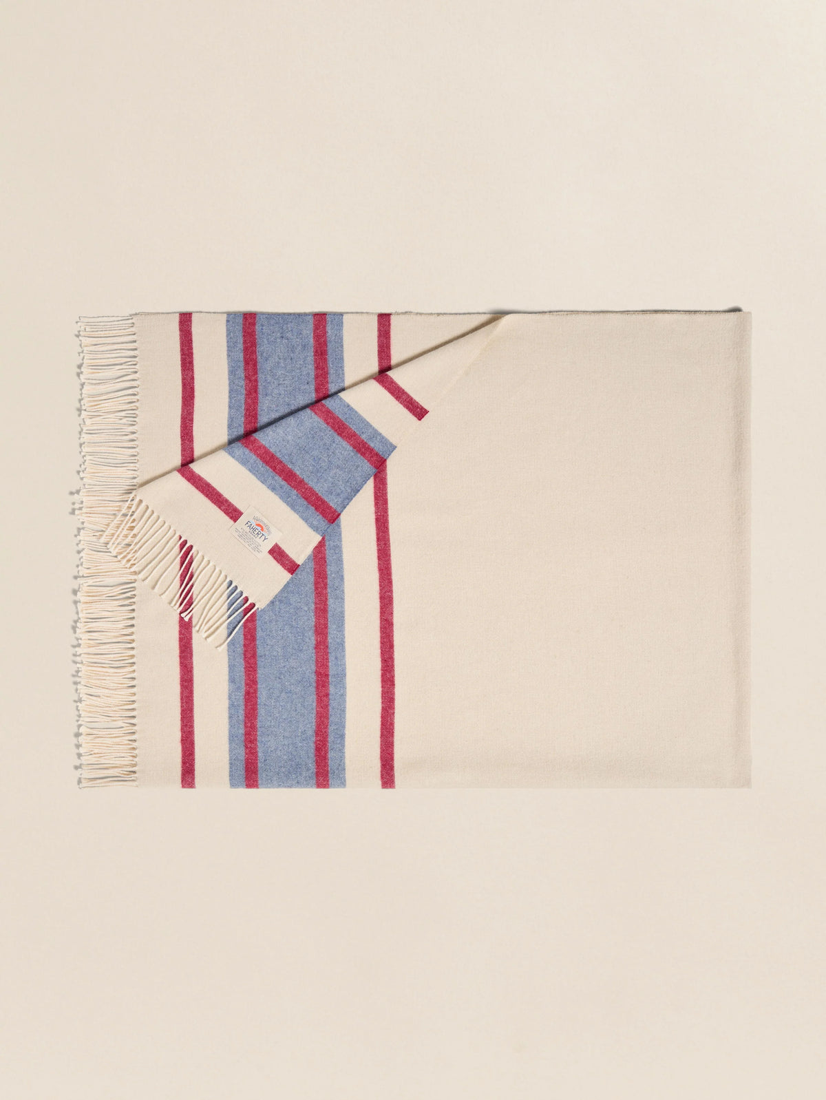 Brushed Recycled Cotton Blanket - Thompson Stripe