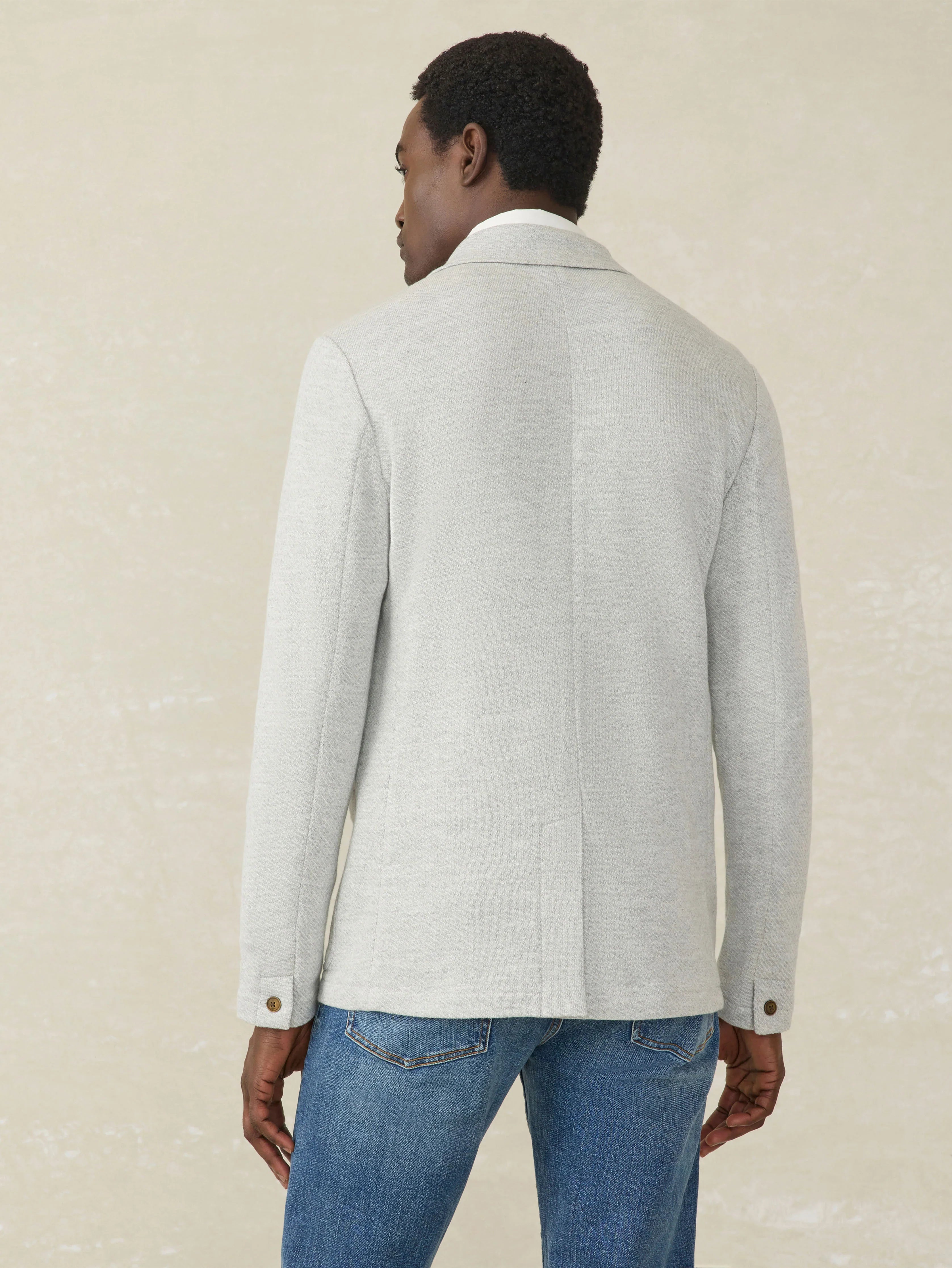 Inlet Knit Blazer - Heather Grey