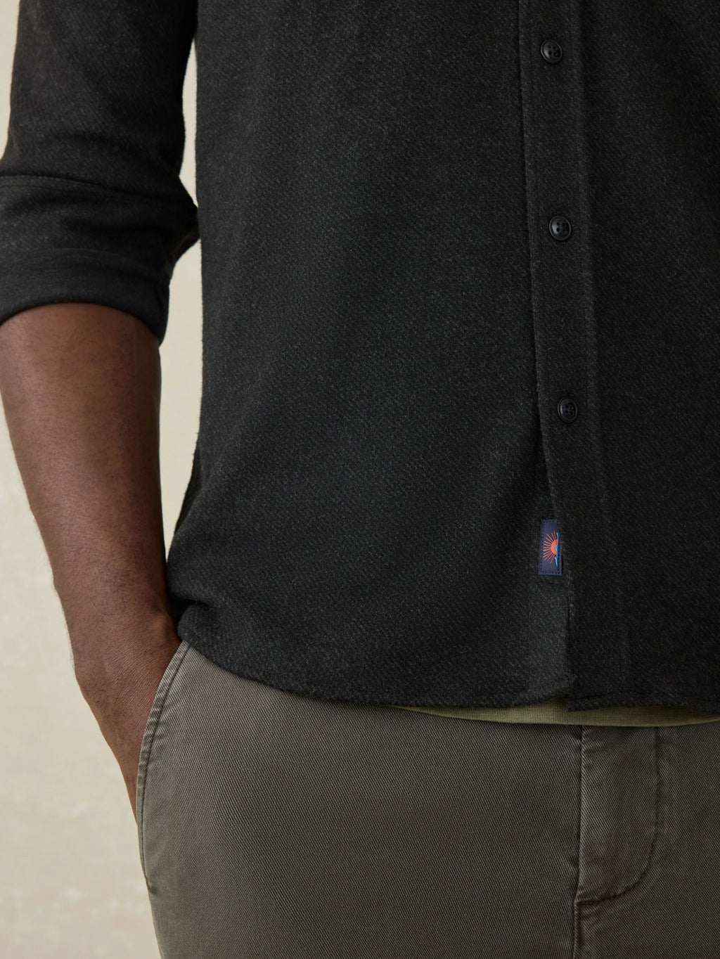 Legend™ Sweater Shirt (Tall) - Heathered Black Twill