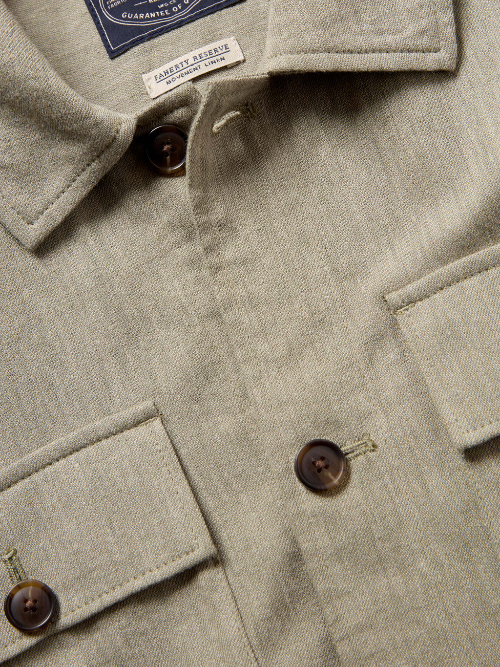 Movement™ Linen Shirt Jacket - Sage Cliff