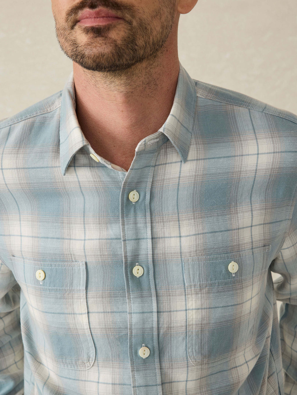 Tried & True Chambray Workshirt - Emerald Coast Plaid