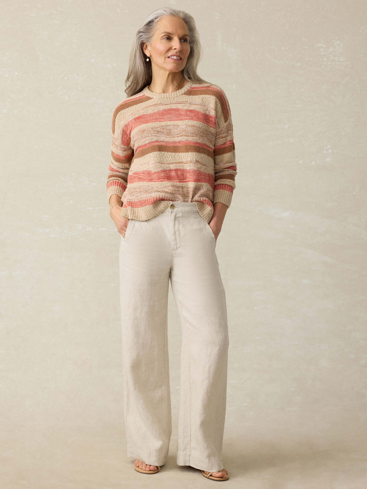 Miramar Linen Sedona Sweater - Horizon Hues