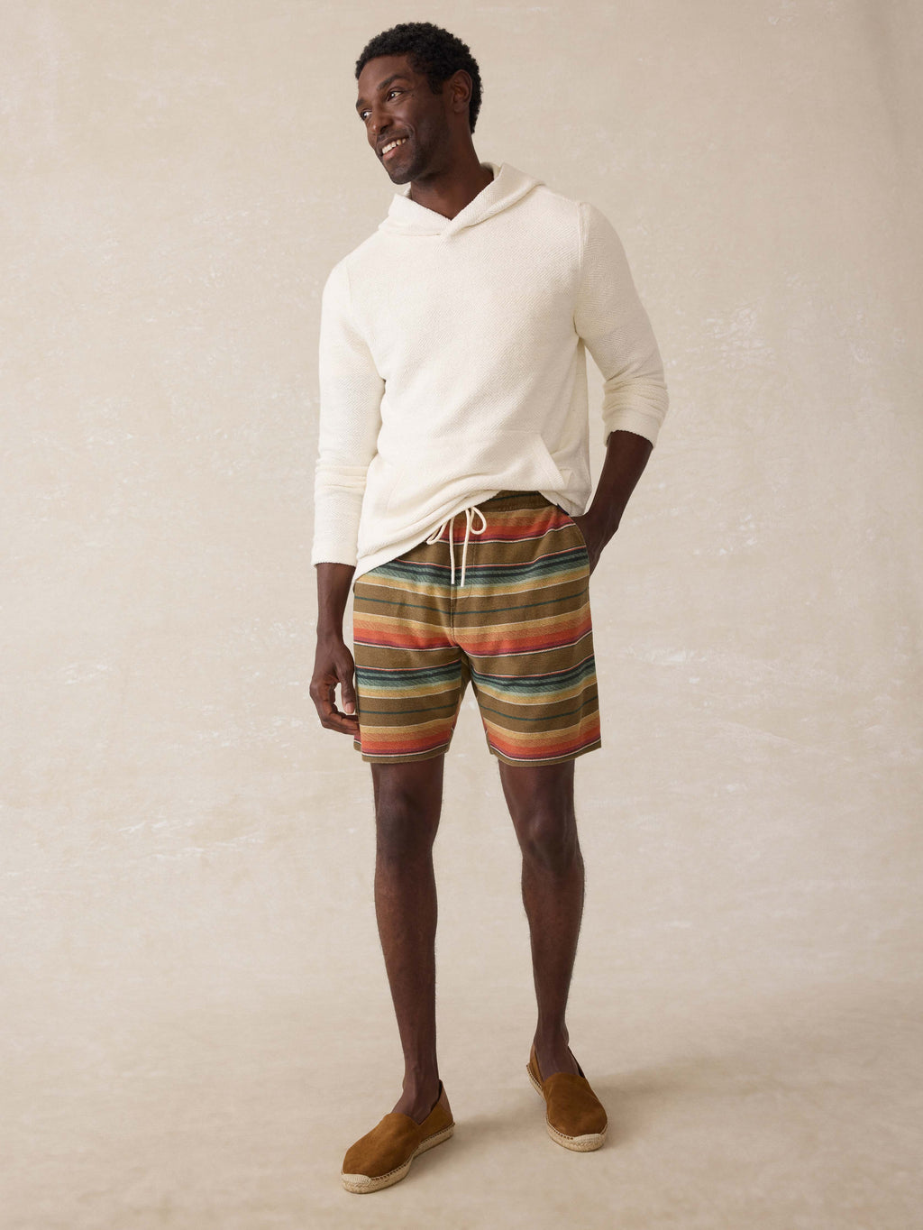 Novelty Knit Short - Cannon Beach Stripe