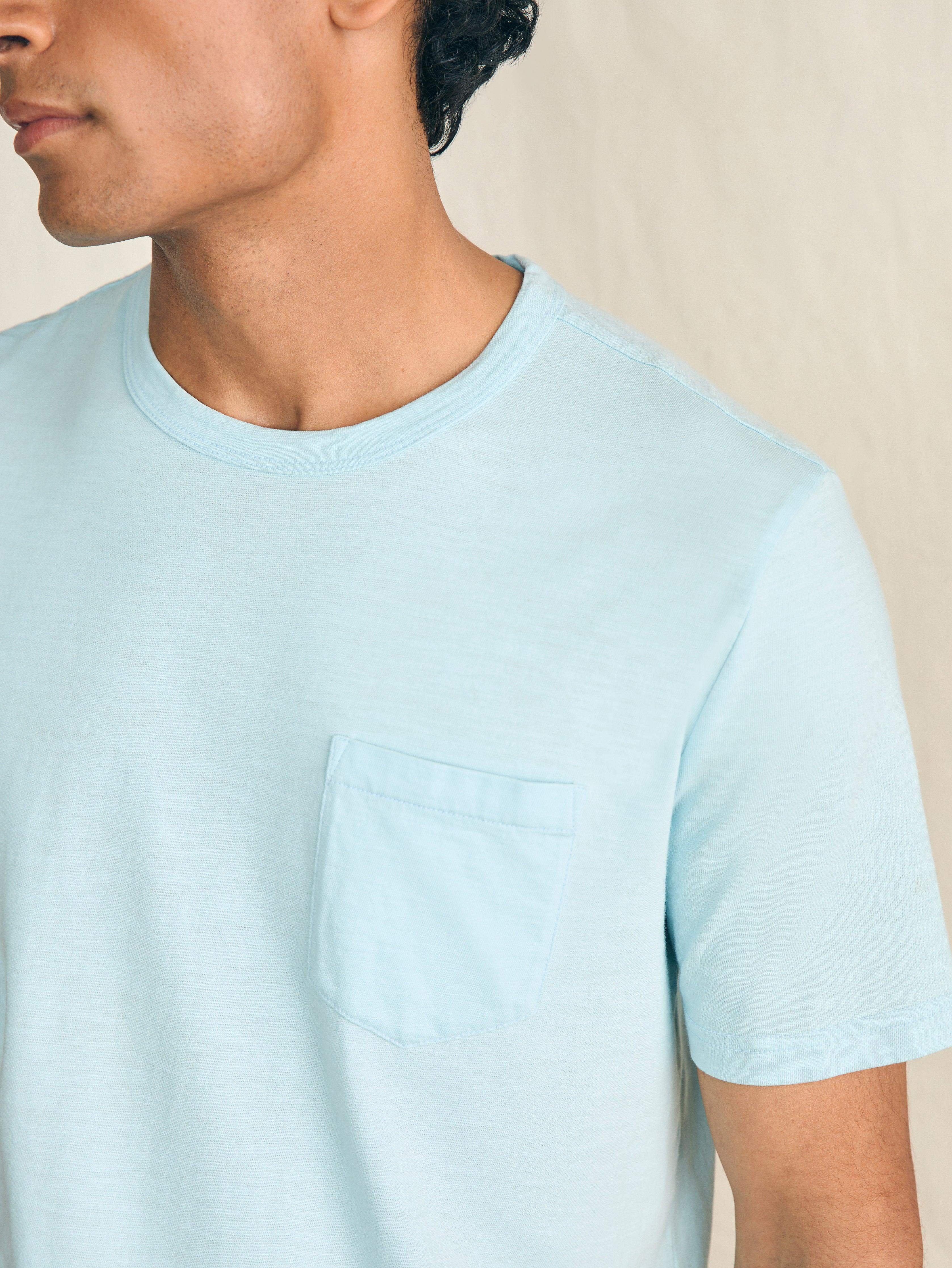 Sunwashed Pocket Tee - Blue Oasis