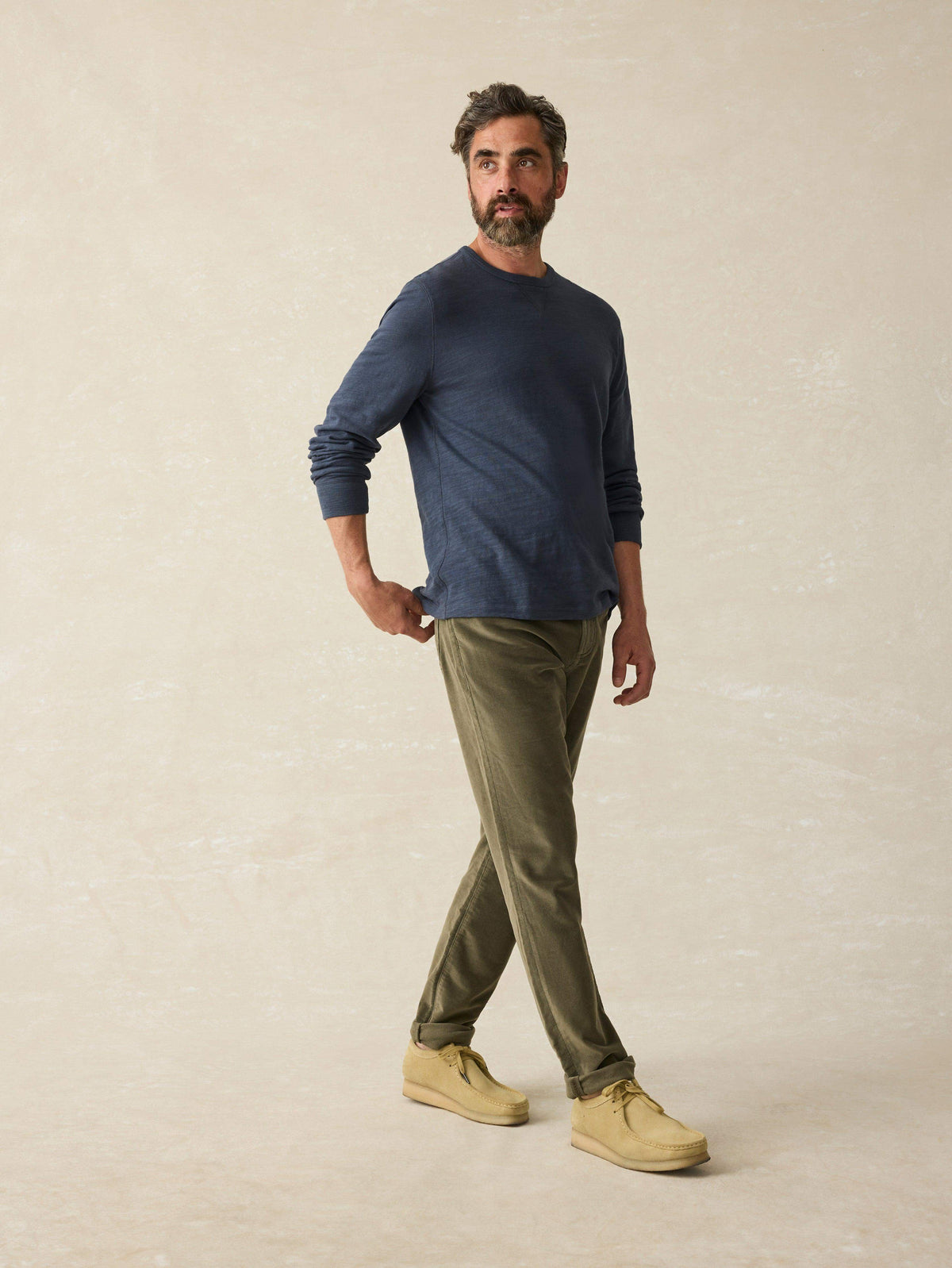 Stretch Terry Corduroy 5-Pocket Pant - Surplus Olive