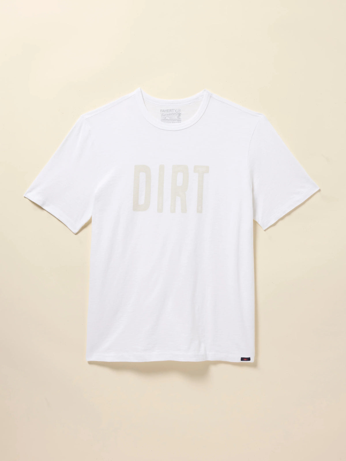 DIRT Sunwashed Regenerative Cotton Tee - White