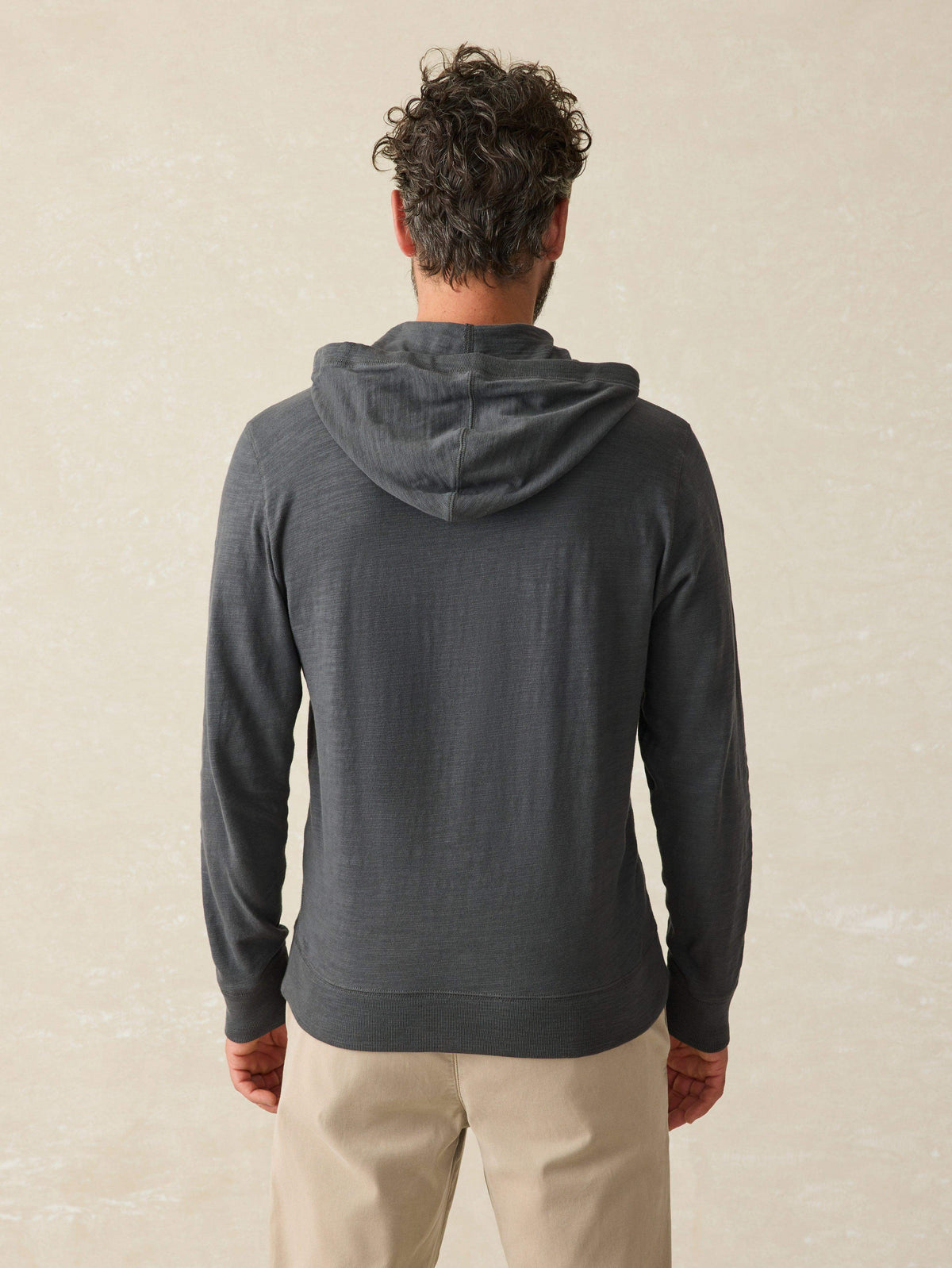 Sunwashed Midweight Organic Hoodie - Graphite
