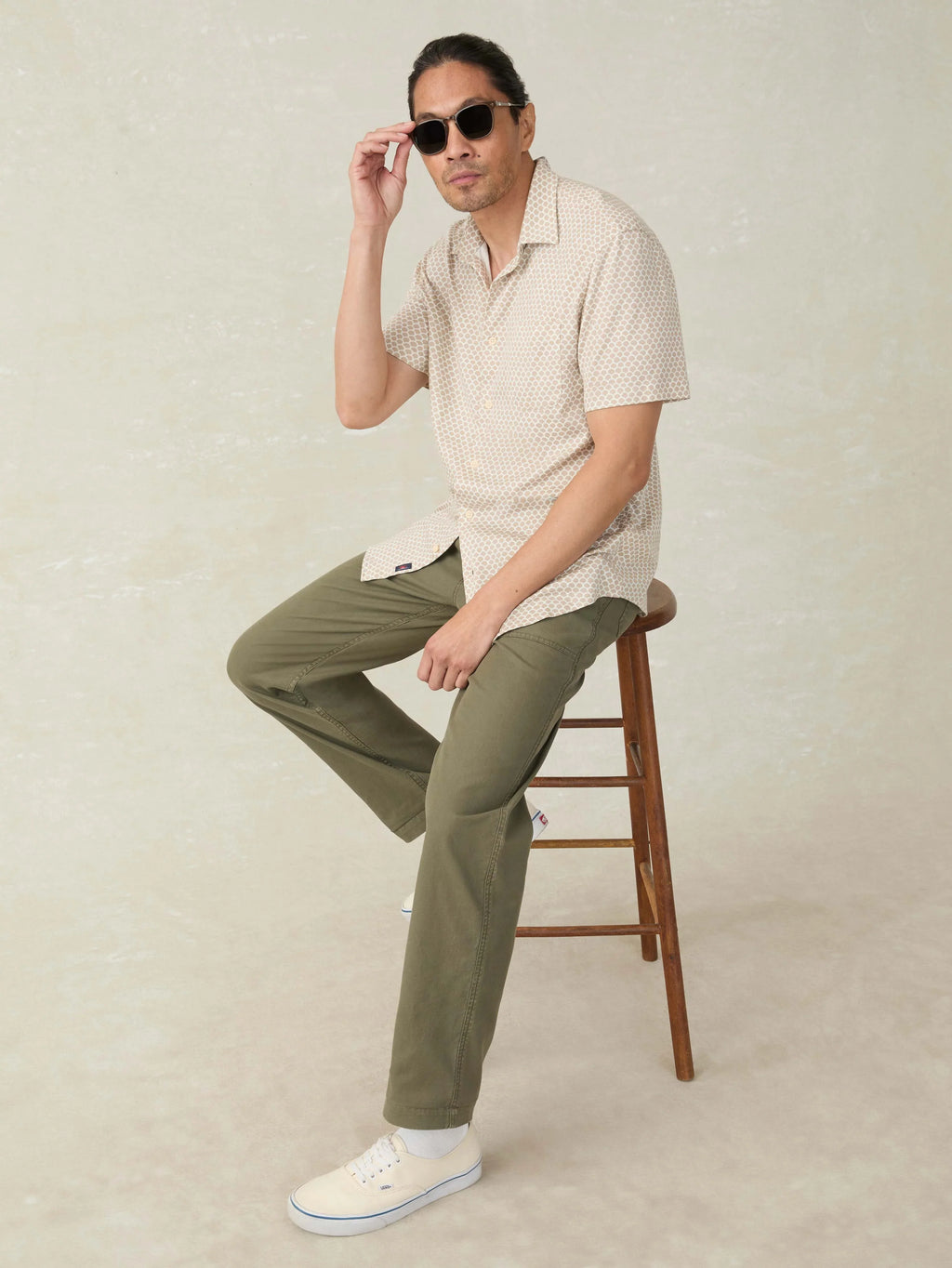 Short-Sleeve Hermosa Shirt - Island Sand Fishscale