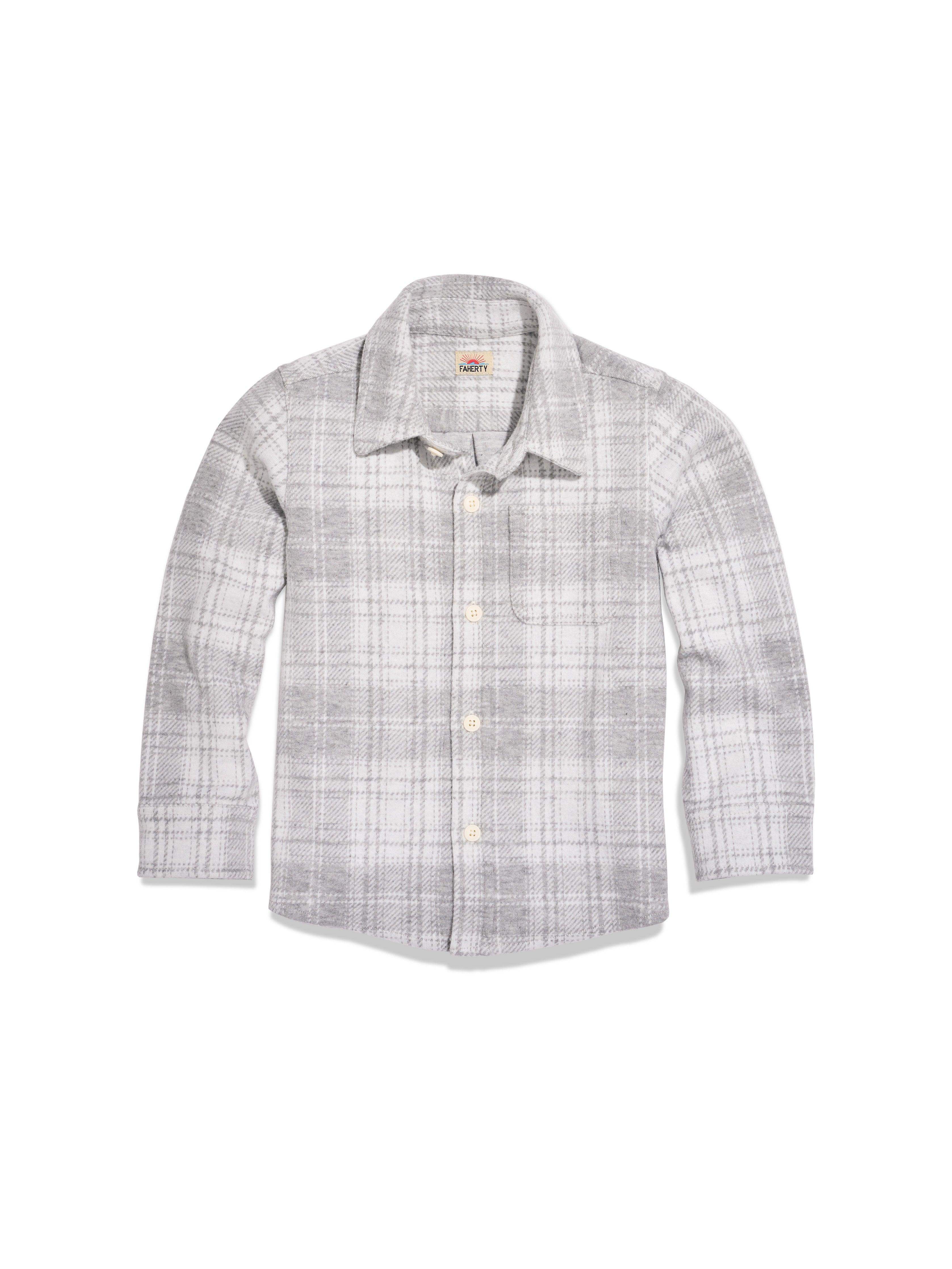 Kids Legend™ Sweater Shirt - Winter Clouds Plaid