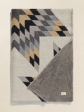 B. Yellowtail Star Patchwork Blanket - Grey Star Patchwork