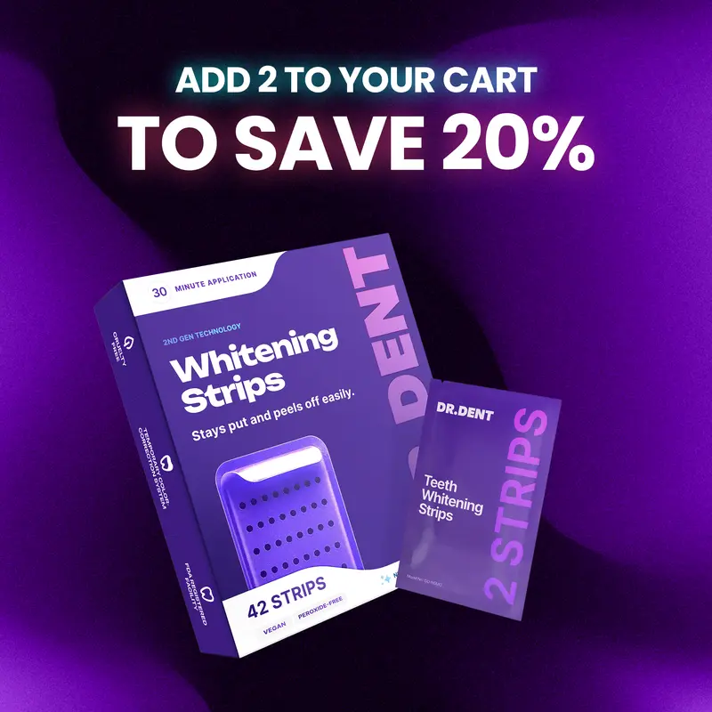 7 Purple Strips = 21 Whiter Smiles – No Pain, No Peroxide, Just Results