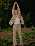 Slim Straight Sunwashed Denim - Olive Haze Wash