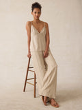 Riviera Linen Pant - Driftwood Stripe