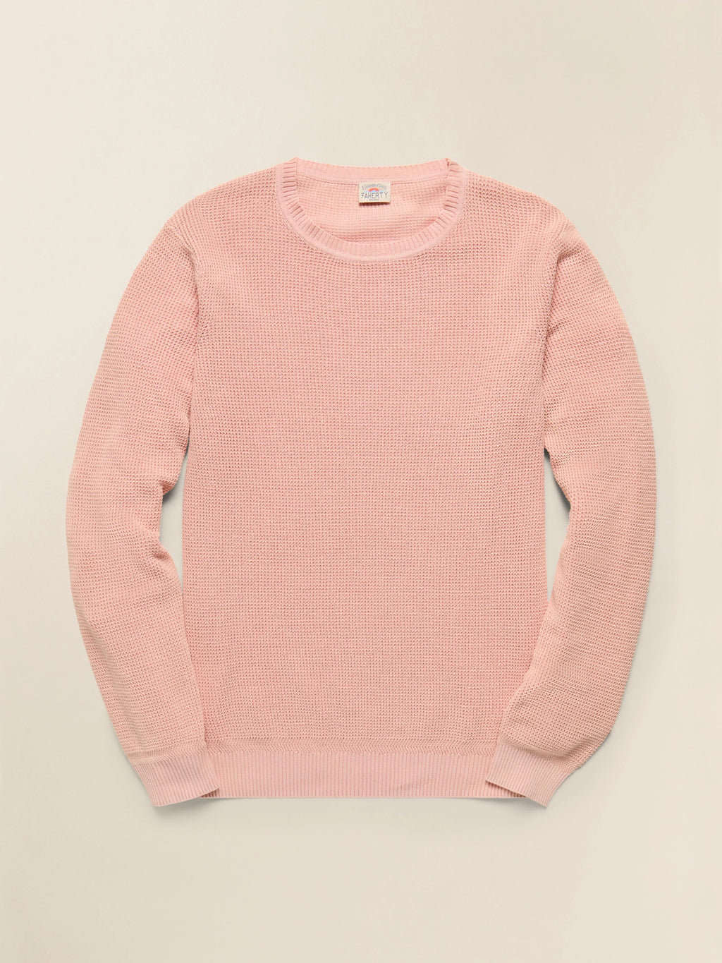 Sunwashed Crewneck Sweater - Coral Dawn