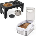 Elevated Dog Bowl and Food Storage Bundle product image