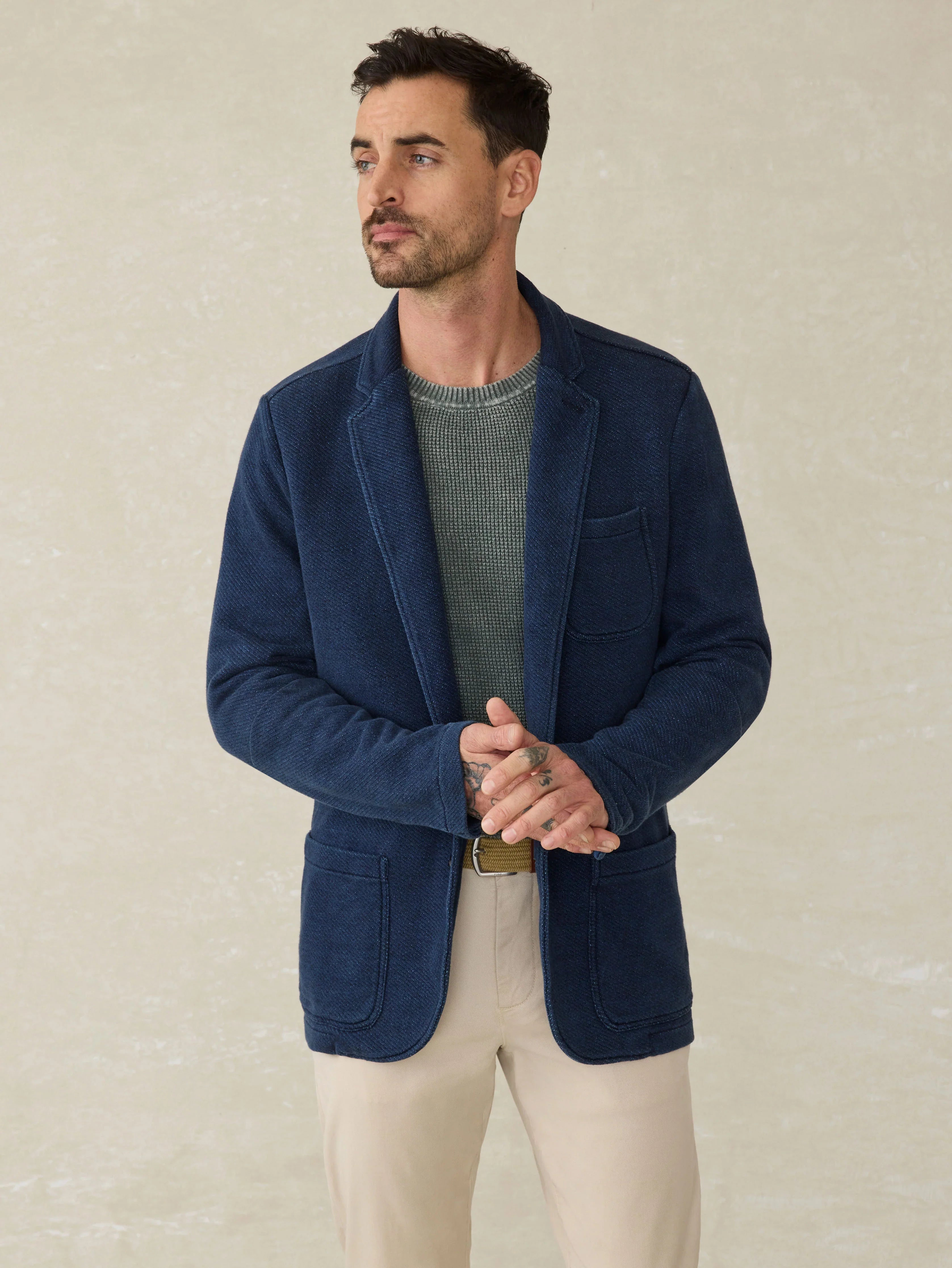 Inlet Knit Blazer - Hendricks Indigo Wash