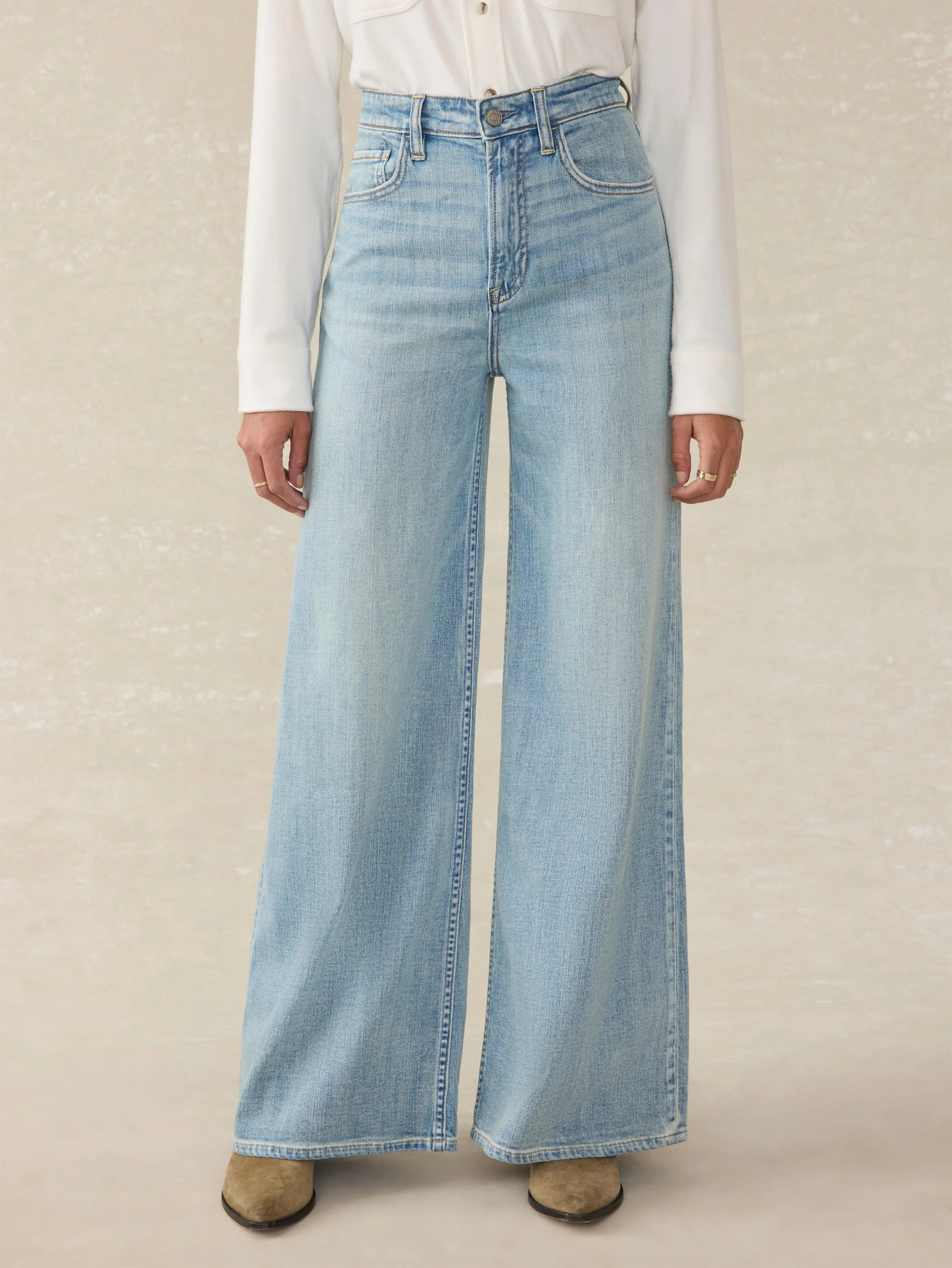 Saturday Denim Wide Leg - West Cove Wash