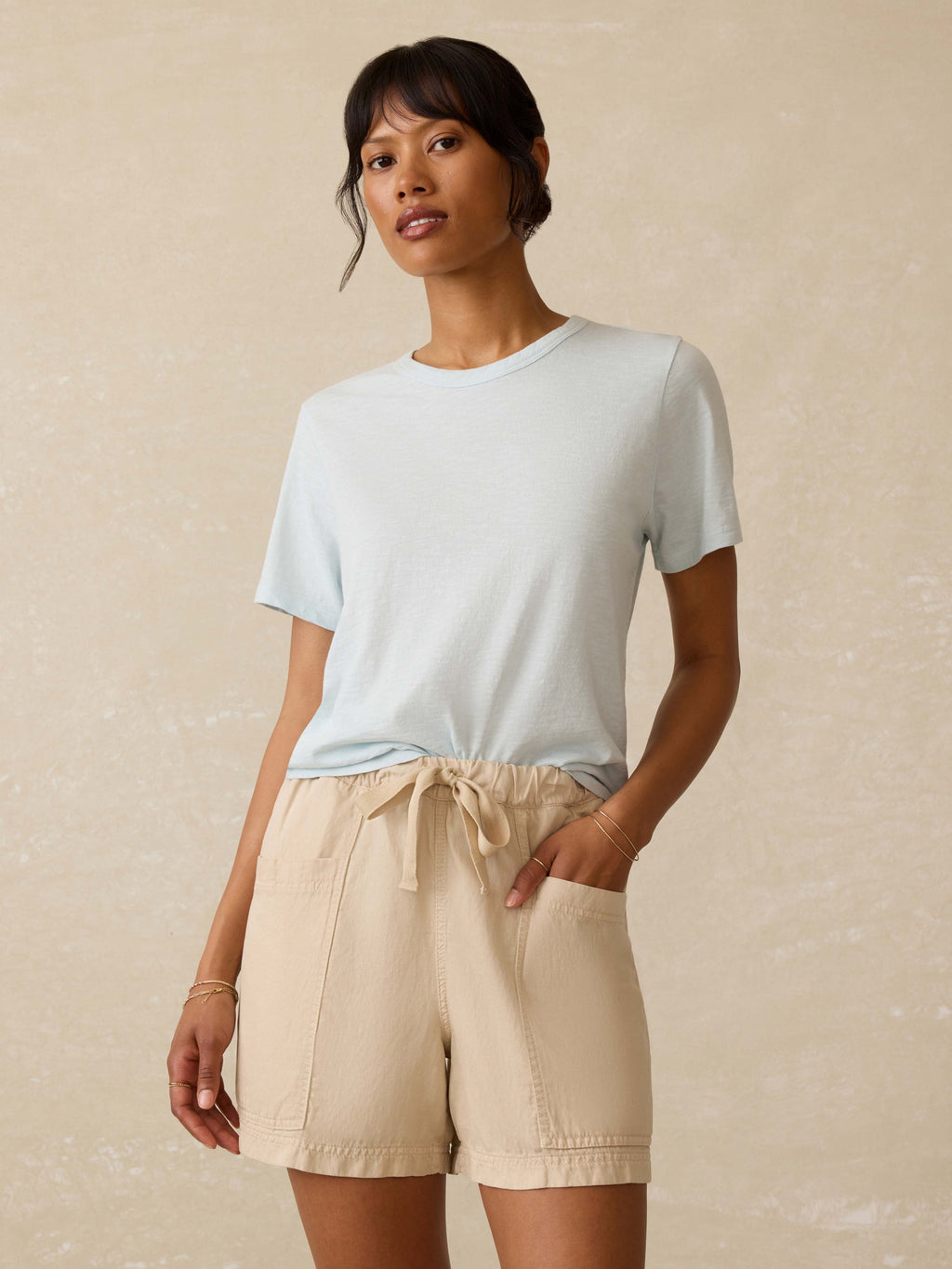 Sunwashed Regenerative Essential Tee - Sky