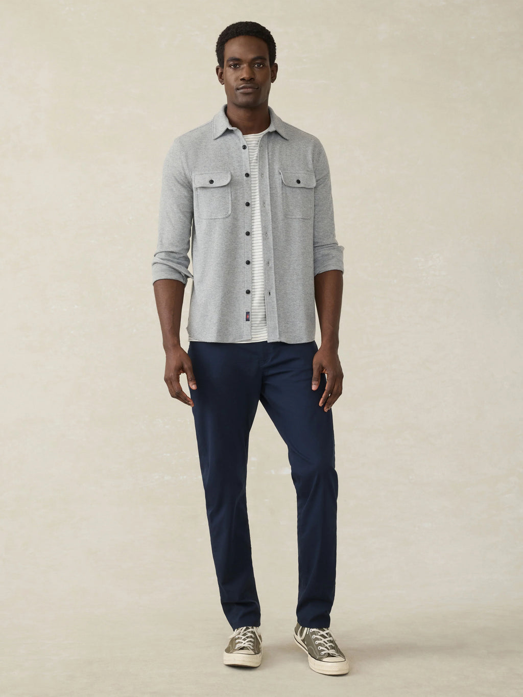 Legend™ Sweater Shirt (Tall) - Fossil Grey Twill