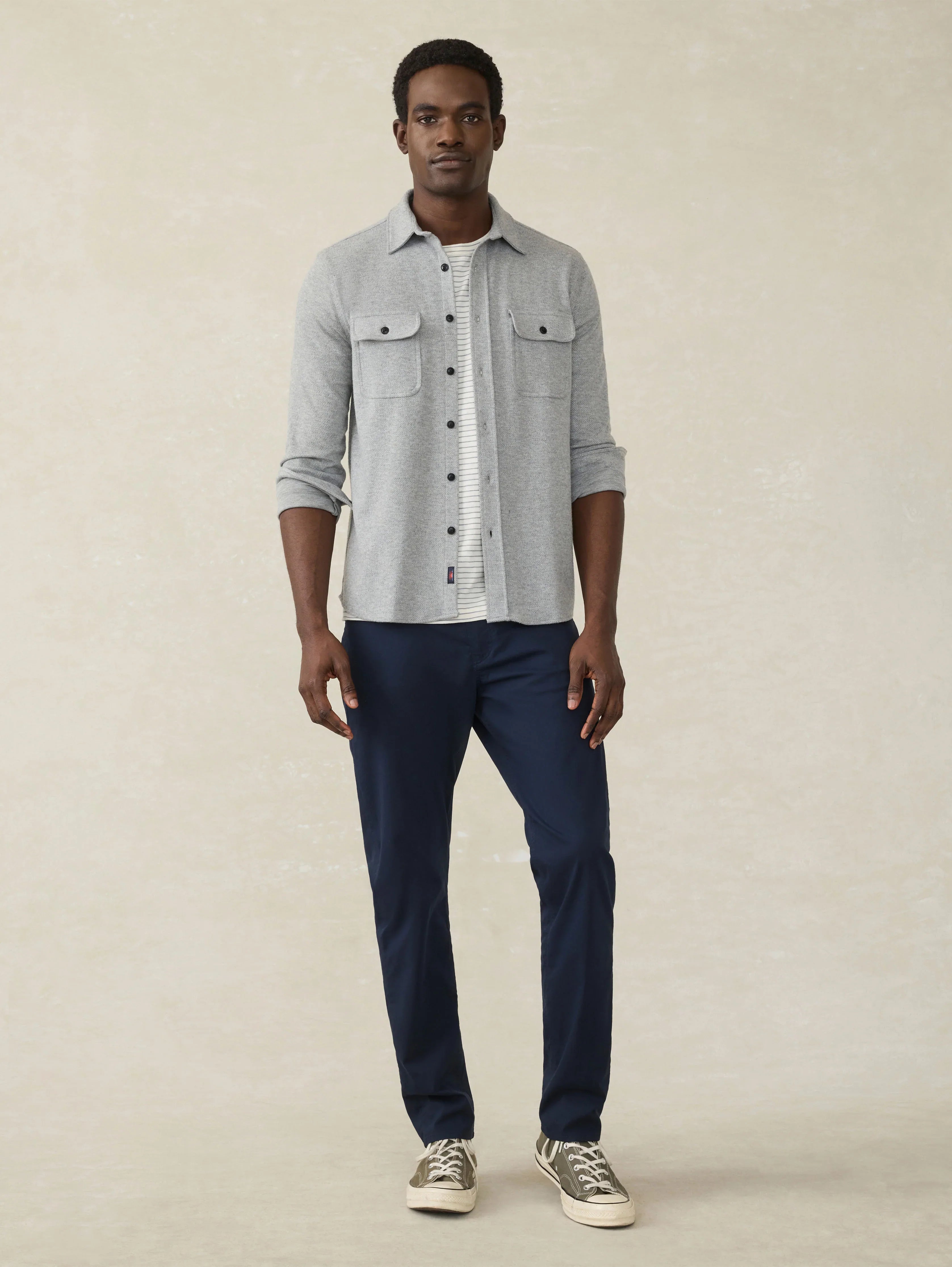 Legend™ Sweater Shirt (Tall) - Fossil Grey Twill