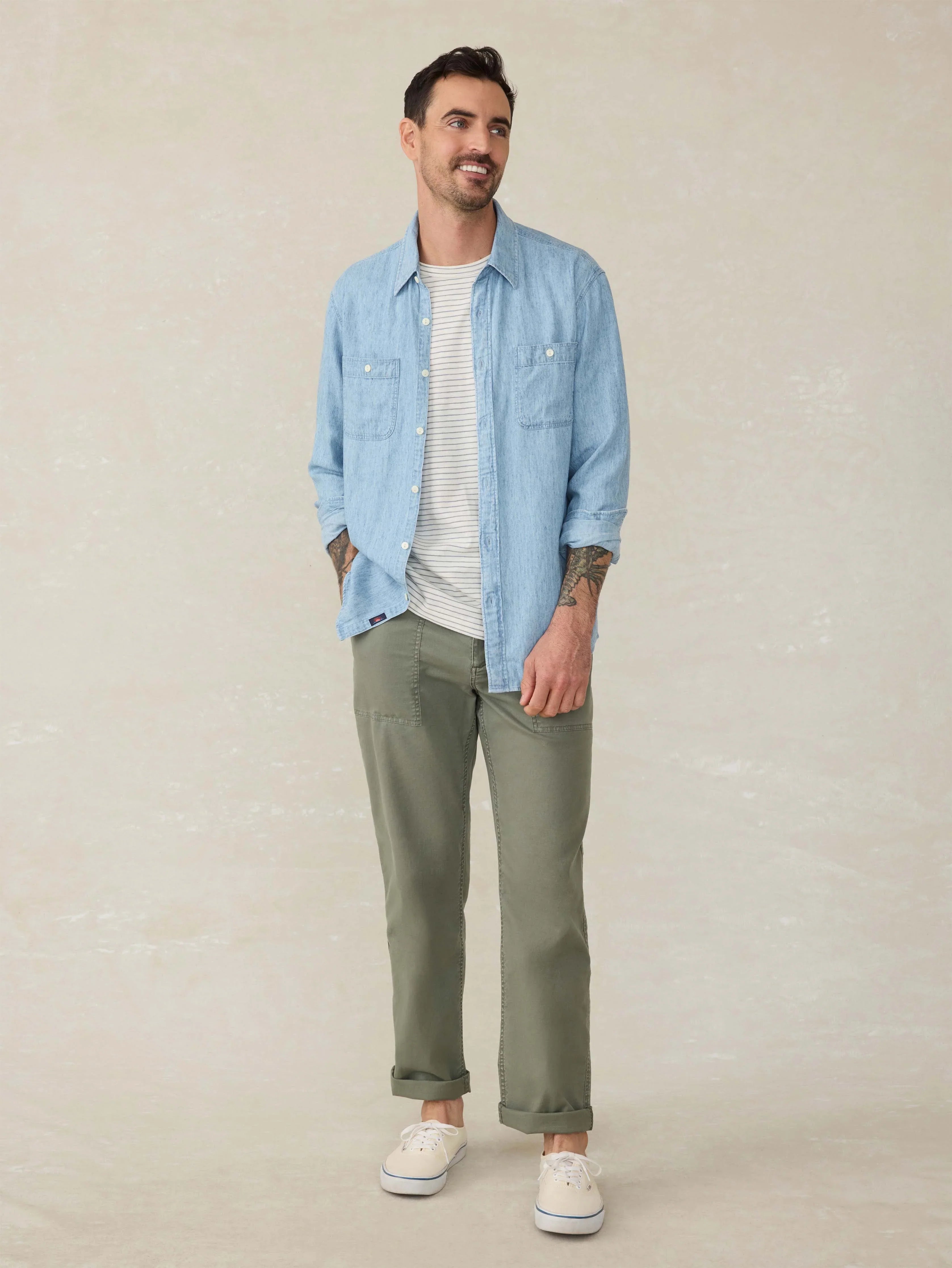 Tried & True Chambray Workshirt - Vintage Indigo
