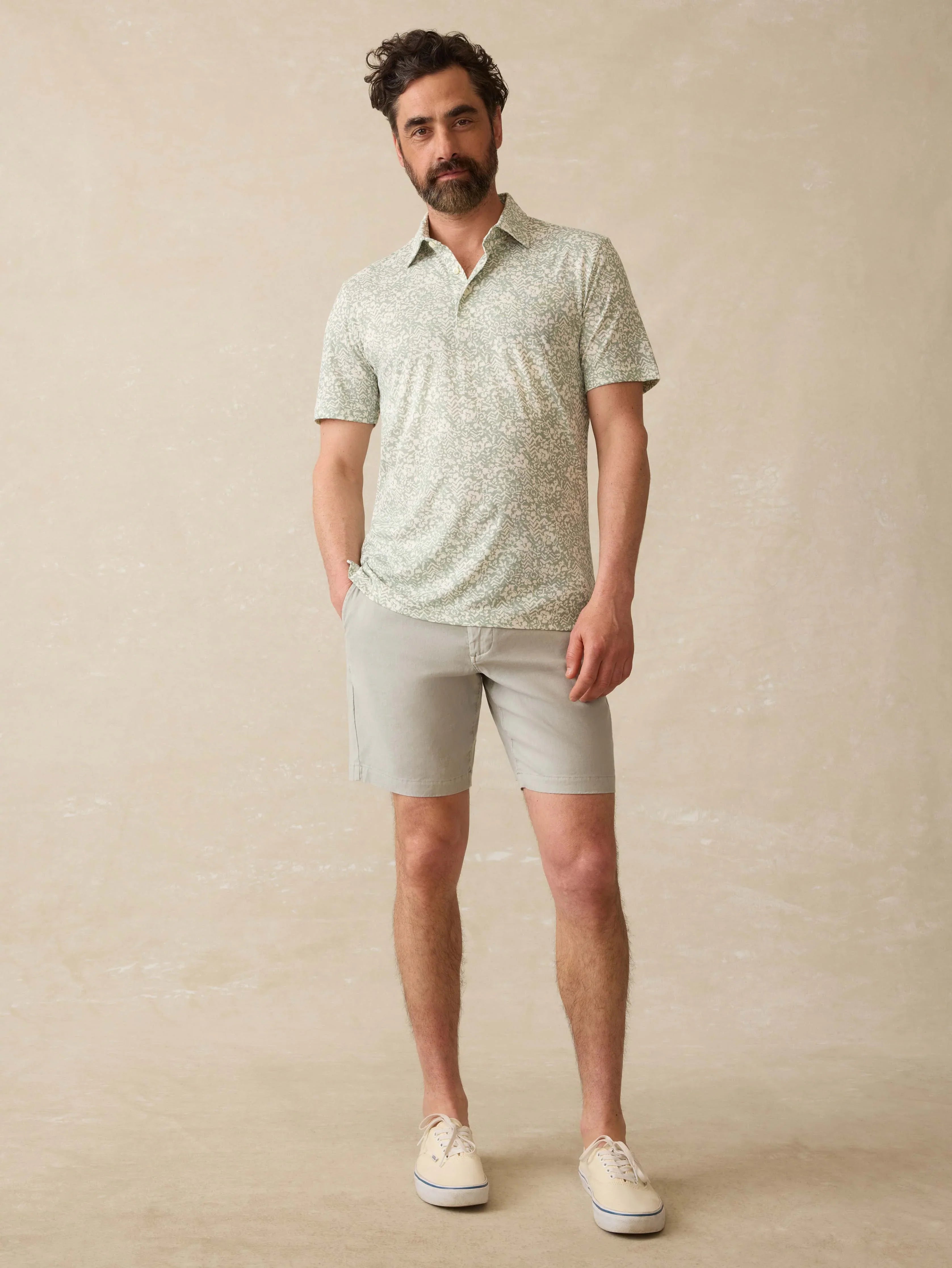 Short-Sleeve Movement™ Pique Polo - Dusty Sage Hilo