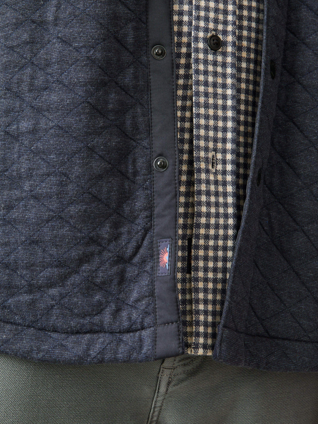 Epic Quilted Fleece CPO (Tall) - Navy Melange