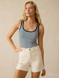 Stretch Terry Patch Pocket Short - Egret