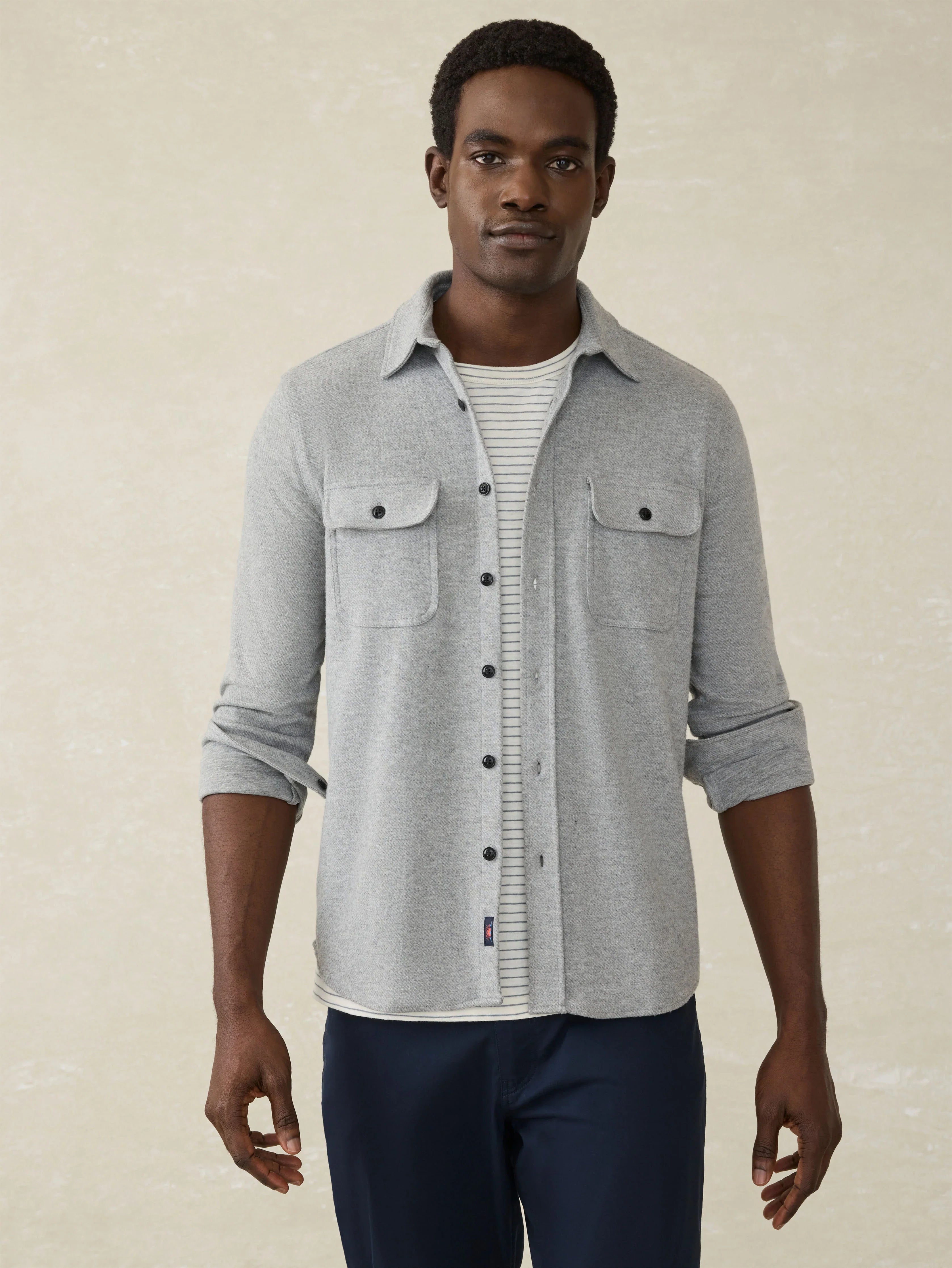 Legend™ Sweater Shirt (Single Pocket) - Fossil Grey Twill