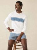 Long-Sleeve Sunwashed Tee - White Surf Stripe