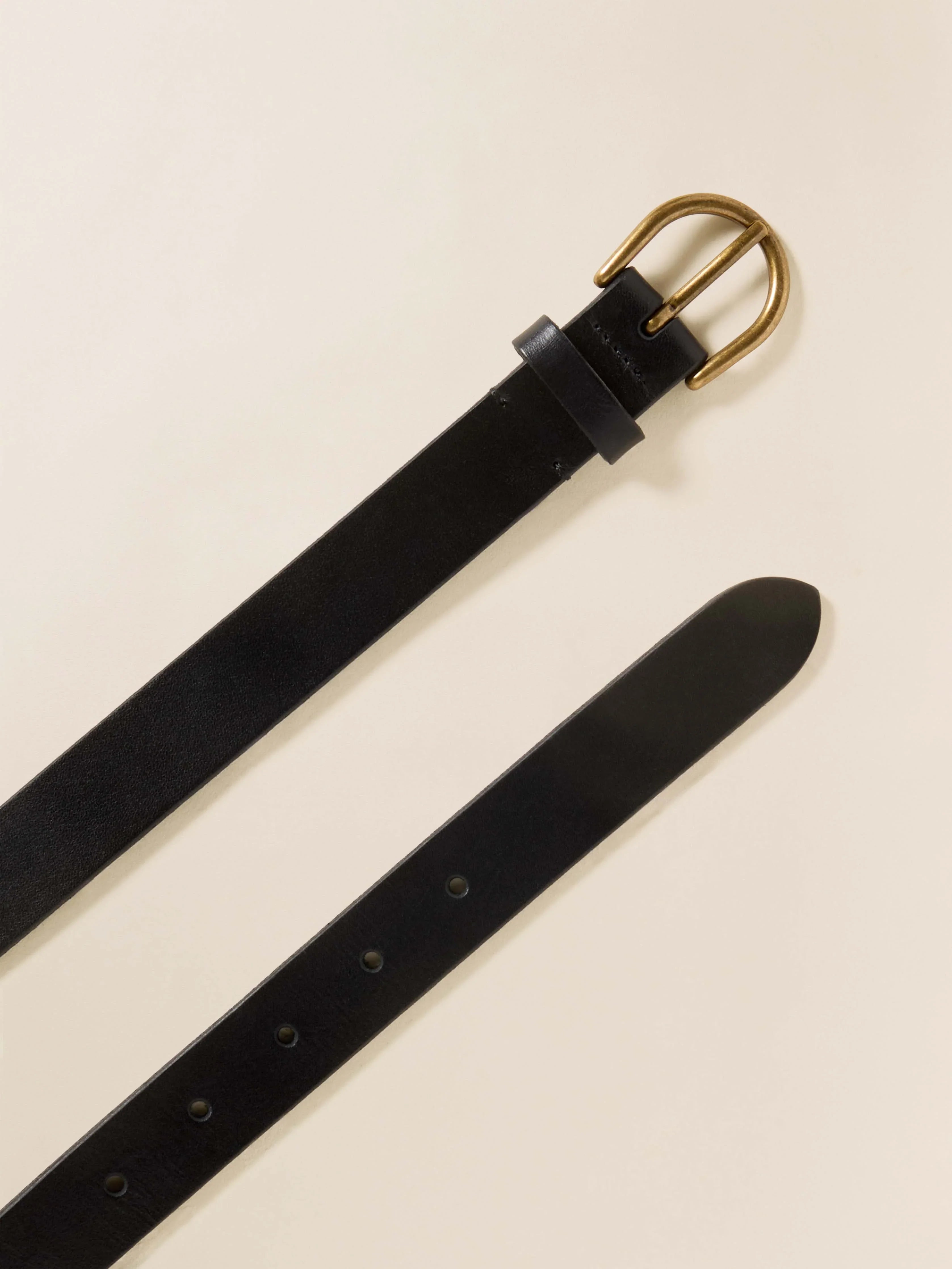 Women's Leather Belt - Black