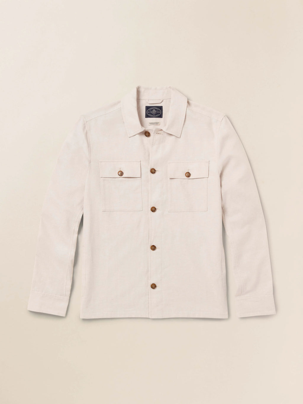 Movement™ Linen Shirt Jacket - Dorset Sand