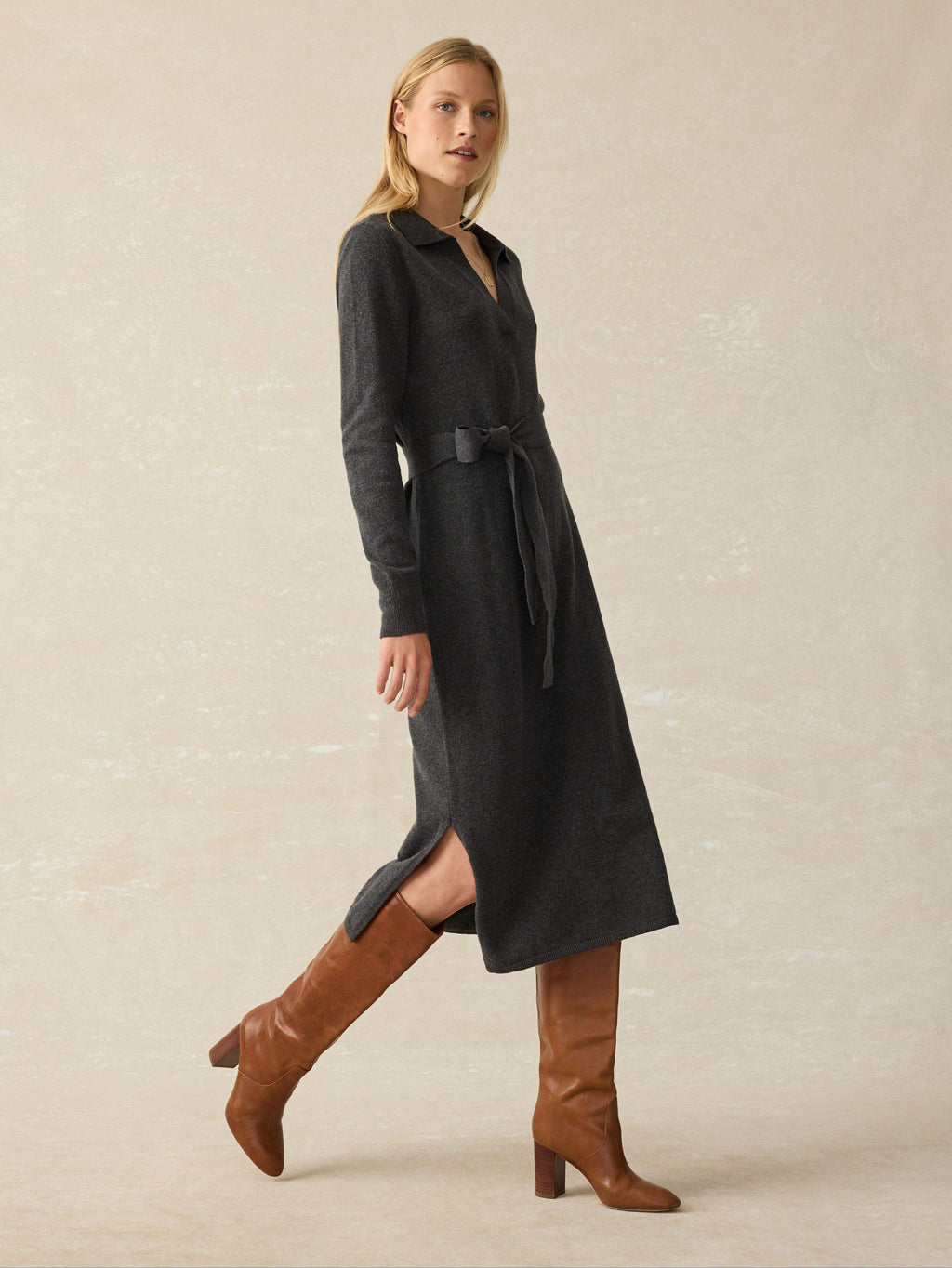 Jackson Sweater Dress - Medium Grey Heather