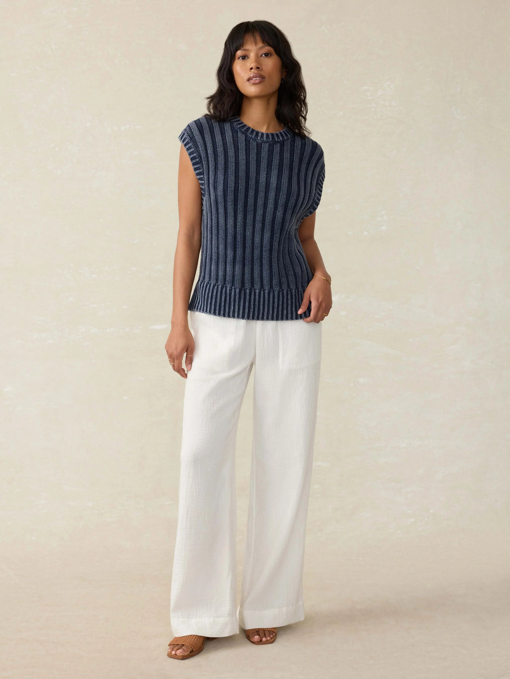 Sunwashed Sweater Vest - Navy Blazer