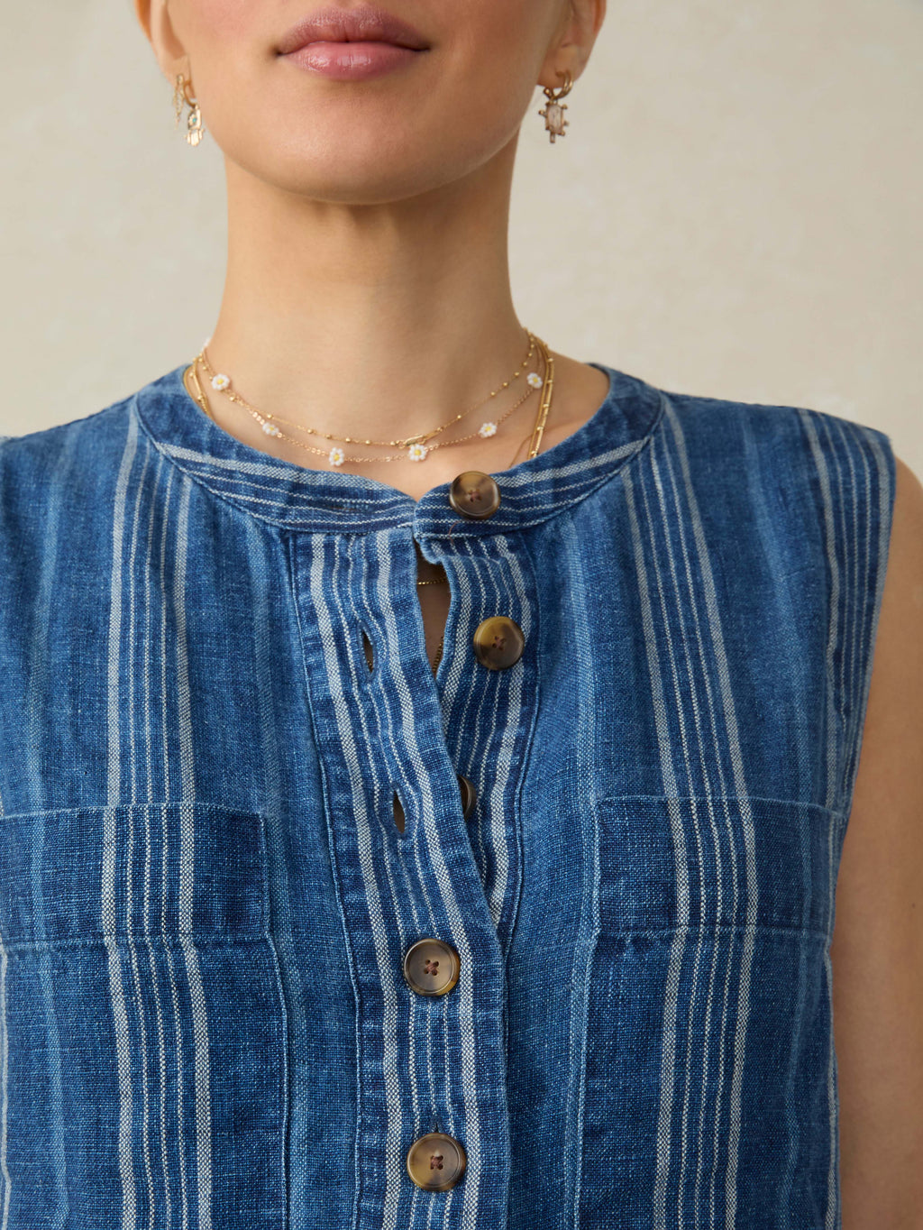 Avalon Dress - Dockside Stripe