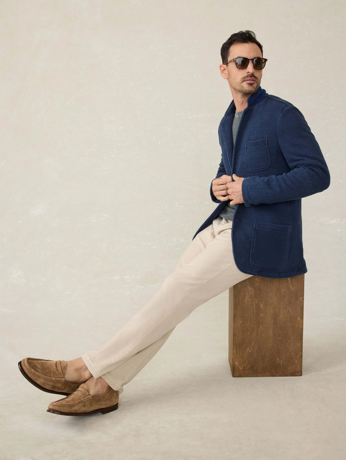 Inlet Knit Blazer - Hendricks Indigo Wash