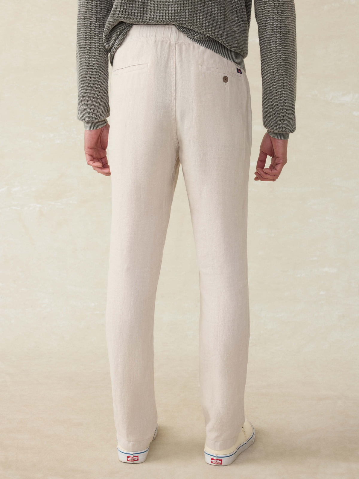 Linen Drawstring Pant - Weathered Sand